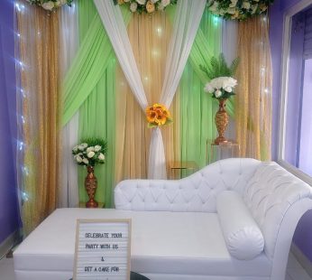Party Decoration with light n sofa