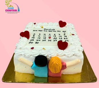 Flat Calendar Theme Cake