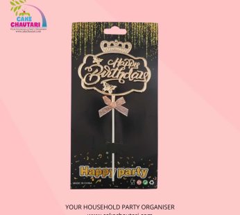 Happy birthday cake topper