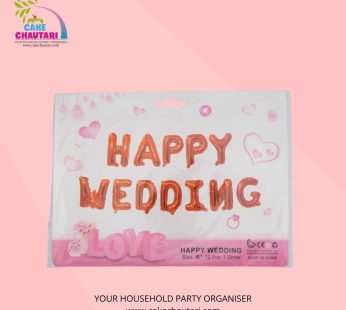 Happy Wedding Balloon foil