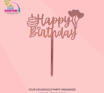 Happy birthday cake topper