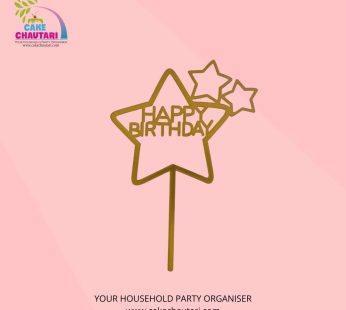 Happy birthday cake topper