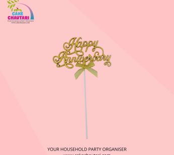 Happy Anniversary cake topper