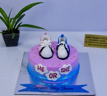He or She Baby Shower Cake β Sweet Surprise for Precious Moments